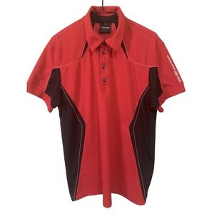 GALVIN GREEN Comfort Technology Golf Polo Shirt‎ Men Size L Red Short Sleeve
